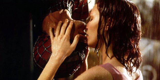 Поцелуи из фильмов: Мэри Джейн и Питер, «Человек-паук»