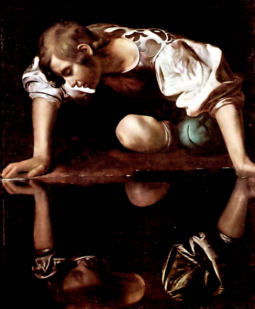 Микеланджело Меризи де Караваджо. Нарцисс. 1594-1596 гг.