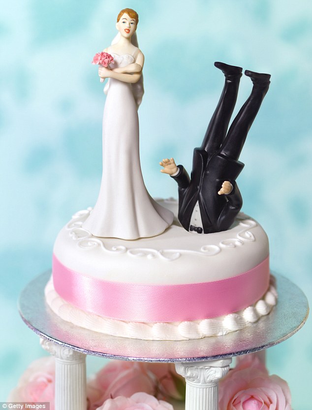 Divorce wedding cake